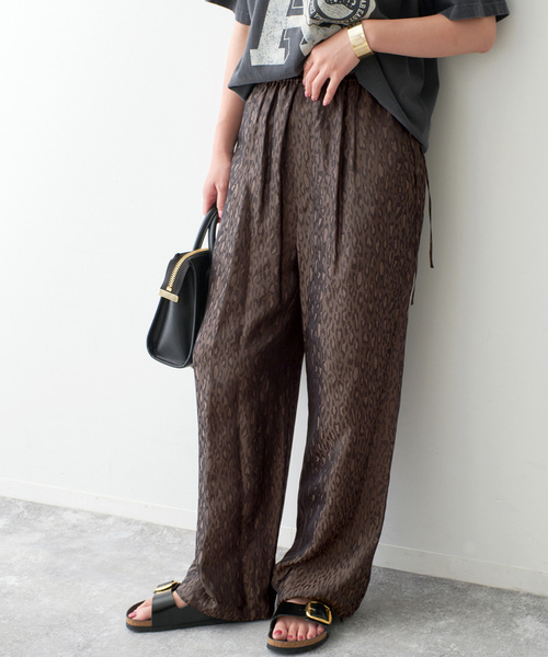 Spick & Span(スピックアンドスパン)の「《追加》TICCA / ティッカ レオパードジャガードパンツ(その他パンツ・レディース・ブラウン・FREE)」の10枚目の写真