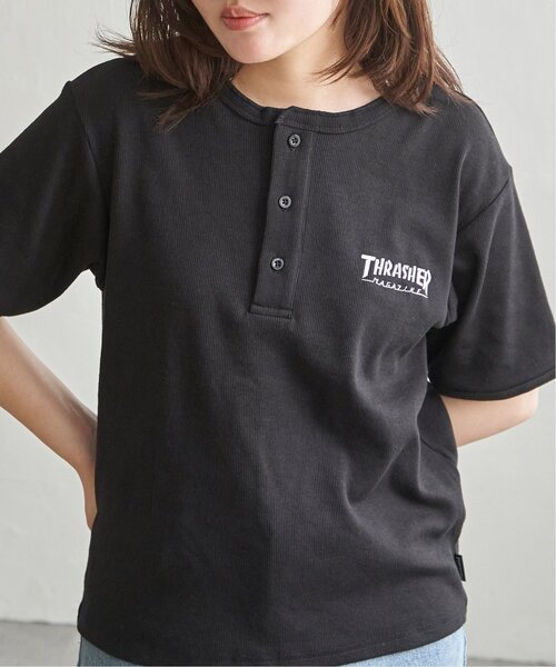 VENCEEXCHANGE(ヴァンスエクスチェンジ)の「【THRASHER /スラッシャー】 リブヘンリーネックTシャツ(Tシャツ/カットソー・メンズ・ホワイト/グレー/ブラック・M/L)」の4枚目の写真