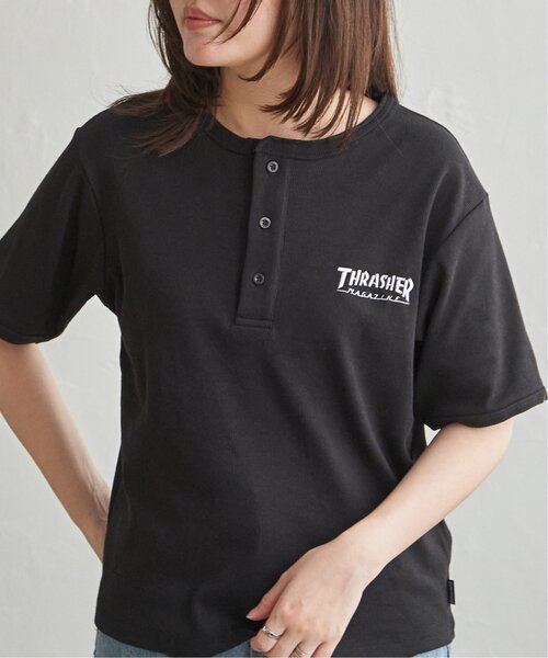 VENCEEXCHANGE(ヴァンスエクスチェンジ)の「【THRASHER /スラッシャー】 リブヘンリーネックTシャツ(Tシャツ/カットソー・メンズ・ホワイト/グレー/ブラック・M/L)」の6枚目の写真