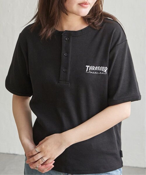 VENCEEXCHANGE(ヴァンスエクスチェンジ)の「【THRASHER /スラッシャー】 リブヘンリーネックTシャツ(Tシャツ/カットソー・メンズ・ホワイト/グレー/ブラック・M/L)」の7枚目の写真