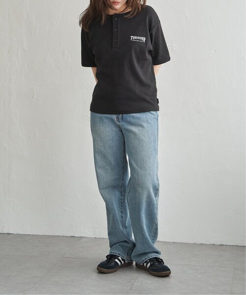 VENCEEXCHANGE(ヴァンスエクスチェンジ)の「【THRASHER /スラッシャー】 リブヘンリーネックTシャツ(Tシャツ/カットソー・メンズ・ホワイト/グレー/ブラック・M/L)」の8枚目の写真