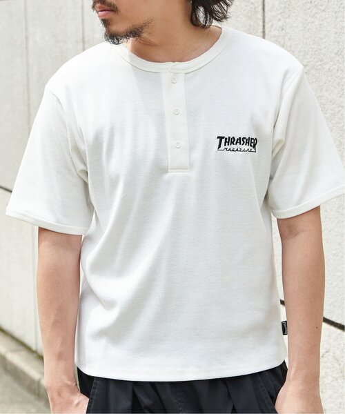 VENCEEXCHANGE(ヴァンスエクスチェンジ)の「【THRASHER /スラッシャー】 リブヘンリーネックTシャツ(Tシャツ/カットソー・メンズ・ホワイト/グレー/ブラック・M/L)」の11枚目の写真