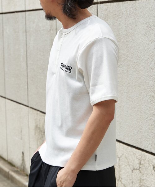 VENCEEXCHANGE(ヴァンスエクスチェンジ)の「【THRASHER /スラッシャー】 リブヘンリーネックTシャツ(Tシャツ/カットソー・メンズ・ホワイト/グレー/ブラック・M/L)」の12枚目の写真