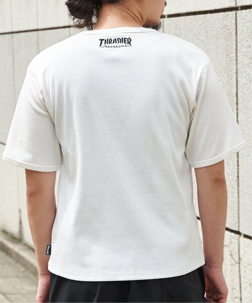 VENCEEXCHANGE(ヴァンスエクスチェンジ)の「【THRASHER /スラッシャー】 リブヘンリーネックTシャツ(Tシャツ/カットソー・メンズ・ホワイト/グレー/ブラック・M/L)」の13枚目の写真