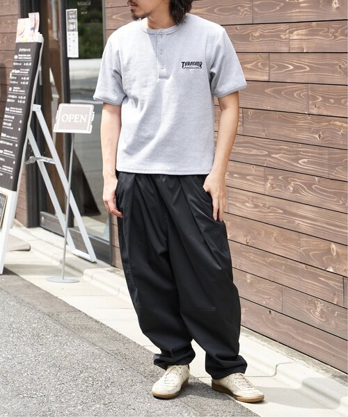 VENCEEXCHANGE(ヴァンスエクスチェンジ)の「【THRASHER /スラッシャー】 リブヘンリーネックTシャツ(Tシャツ/カットソー・メンズ・ホワイト/グレー/ブラック・M/L)」の14枚目の写真