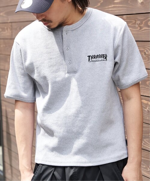 VENCEEXCHANGE(ヴァンスエクスチェンジ)の「【THRASHER /スラッシャー】 リブヘンリーネックTシャツ(Tシャツ/カットソー・メンズ・ホワイト/グレー/ブラック・M/L)」の16枚目の写真