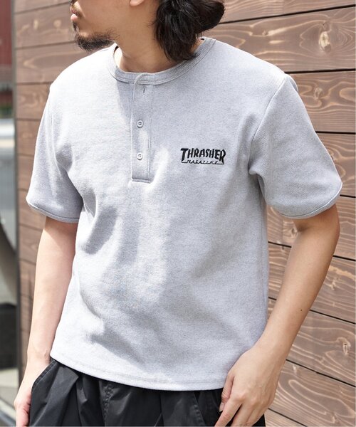 VENCEEXCHANGE(ヴァンスエクスチェンジ)の「【THRASHER /スラッシャー】 リブヘンリーネックTシャツ(Tシャツ/カットソー・メンズ・ホワイト/グレー/ブラック・M/L)」の17枚目の写真