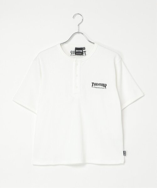 VENCEEXCHANGE(ヴァンスエクスチェンジ)の「【THRASHER /スラッシャー】 リブヘンリーネックTシャツ(Tシャツ/カットソー・メンズ・ホワイト/グレー/ブラック・M/L)」の19枚目の写真