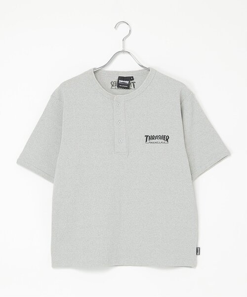 VENCEEXCHANGE(ヴァンスエクスチェンジ)の「【THRASHER /スラッシャー】 リブヘンリーネックTシャツ(Tシャツ/カットソー・メンズ・ホワイト/グレー/ブラック・M/L)」の20枚目の写真