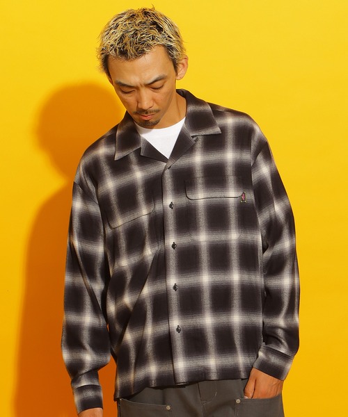 ROTAR(ローター)の「Shaggy Ombre Open Collar Shirt(シャツ/ブラウス・メンズ・レッド/ブルー/ブラック・MEDIUM/X-LARGE/LARGE)」の17枚目の写真