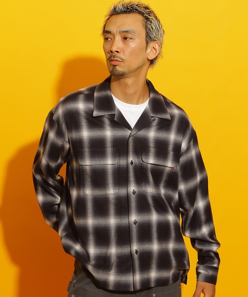 ROTAR(ローター)の「Shaggy Ombre Open Collar Shirt(シャツ/ブラウス・メンズ・レッド/ブルー/ブラック・MEDIUM/X-LARGE/LARGE)」の18枚目の写真