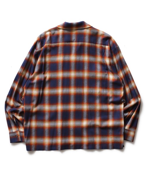 ROTAR(ローター)の「Shaggy Ombre Open Collar Shirt(シャツ/ブラウス・メンズ・レッド/ブルー/ブラック・MEDIUM/X-LARGE/LARGE)」の10枚目の写真