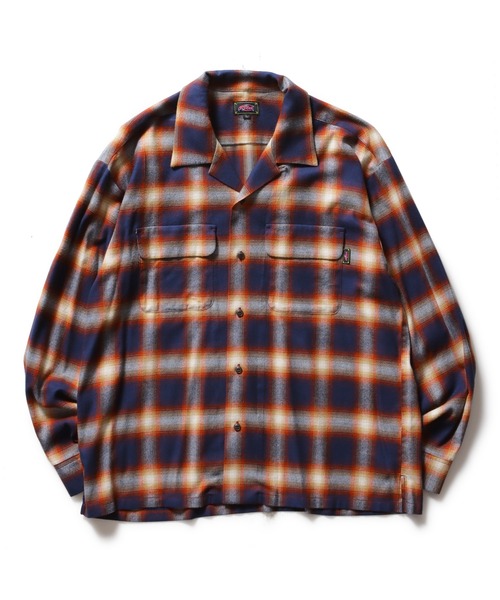 ROTAR（ローター）の「Shaggy Ombre Open Collar Shirt（シャツ/ブラウス・メンズ・レッド/ブルー/ブラック・MEDIUM/X-LARGE/LARGE）」の18枚目の写真
