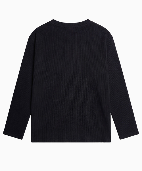 SAINTPAIN(セイントペイン)の「SPモノグラムヘンリーネックロングスリーブブラック(Tシャツ/カットソー・レディース・その他・MEDIUM/LARGE)」の2枚目の写真