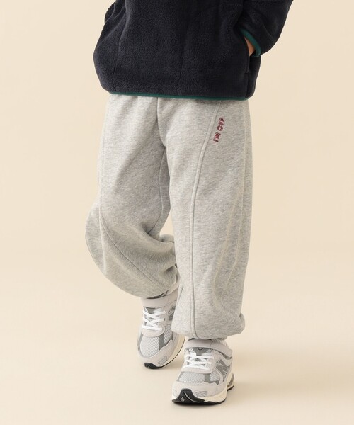 BEAMS mini（ビームスミニ）の「【WEB限定】ワイド ボリューム スウェット パンツ 2026FW（90～140cm）通学服 公園遊び イージーパンツ（その他パンツ・キッズ・オレンジ/ライトグレー・110/100/90/130/120/140）」の3枚目の写真