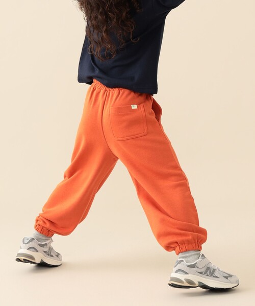 BEAMS mini（ビームスミニ）の「【WEB限定】ワイド ボリューム スウェット パンツ 2026FW（90～140cm）通学服 公園遊び イージーパンツ（その他パンツ・キッズ・オレンジ/ライトグレー・110/100/90/130/120/140）」の14枚目の写真