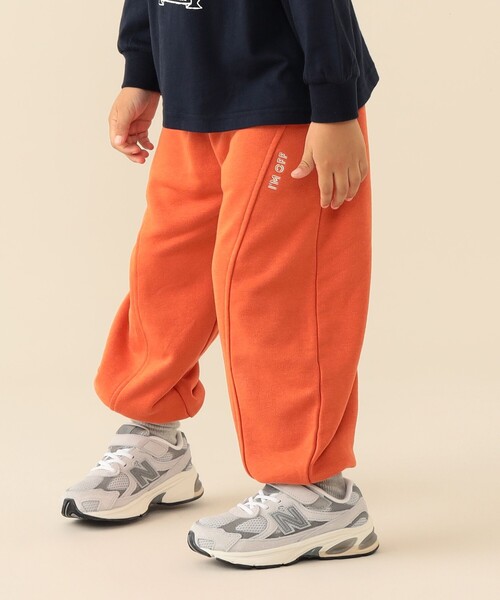 BEAMS mini（ビームスミニ）の「【WEB限定】ワイド ボリューム スウェット パンツ 2026FW（90～140cm）通学服 公園遊び イージーパンツ（その他パンツ・キッズ・オレンジ/ライトグレー・110/100/90/130/120/140）」の15枚目の写真