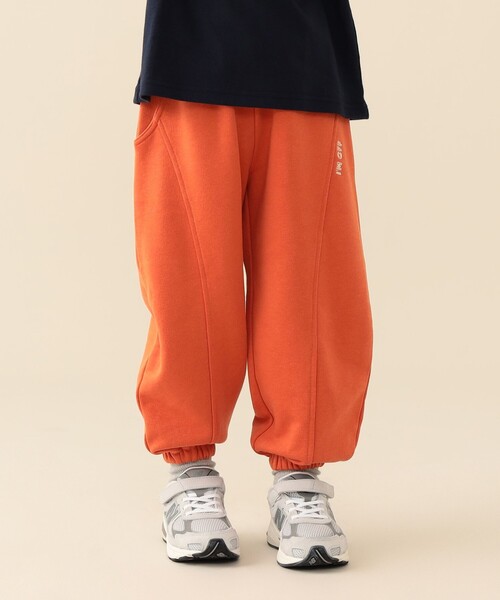 BEAMS mini（ビームスミニ）の「【WEB限定】ワイド ボリューム スウェット パンツ 2026FW（90～140cm）通学服 公園遊び イージーパンツ（その他パンツ・キッズ・オレンジ/ライトグレー・110/100/90/130/120/140）」の16枚目の写真