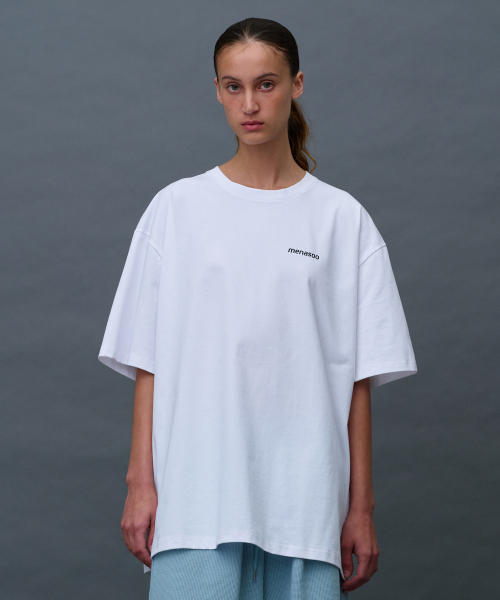 MENASOO(ミナス)の「Unisex Symbol Sorona Basic T Shirt_White(Tシャツ/カットソー・レディース・ホワイト・1/2)」の13枚目の写真