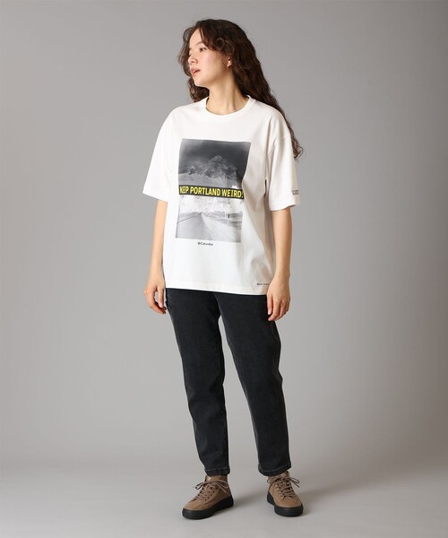 Columbia(コロンビア)の「速乾 UVカット Columbia / ロストブルック ショートスリーブ Tシャツ / コロンビア(Tシャツ/カットソー・レディース・ブラック/レッド/ネイビー/グリーン/ホワイト・S/M/L/XS/XL)」の11枚目の写真