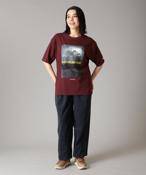 Columbia(コロンビア)の「速乾 UVカット Columbia / ロストブルック ショートスリーブ Tシャツ / コロンビア(Tシャツ/カットソー・レディース・ブラック/レッド/ネイビー/グリーン/ホワイト・S/M/L/XS/XL)」の22枚目の写真