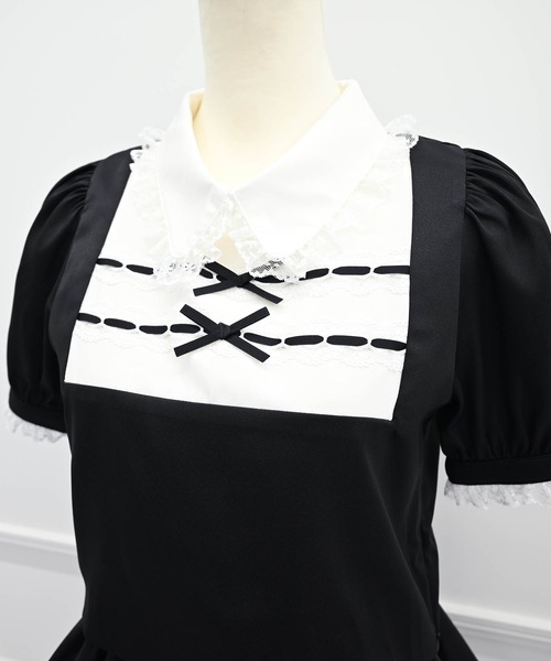 MA*RS(アメーバーマーズ)の「ダブルりぼんレーステープセットアップ2点SET(セットアップ・レディース・ブラック×ブラック/ブラック×ホワイト/ピンク/ブラック・FREE)」の21枚目の写真