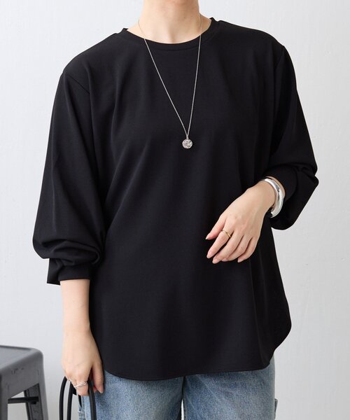 ビアズリー Tブラウス ブラック 黒 長袖 美品 BEARDSLEY（ビアズリー）の「Tブラウス（シャツ/ブラウス）」 - WEAR