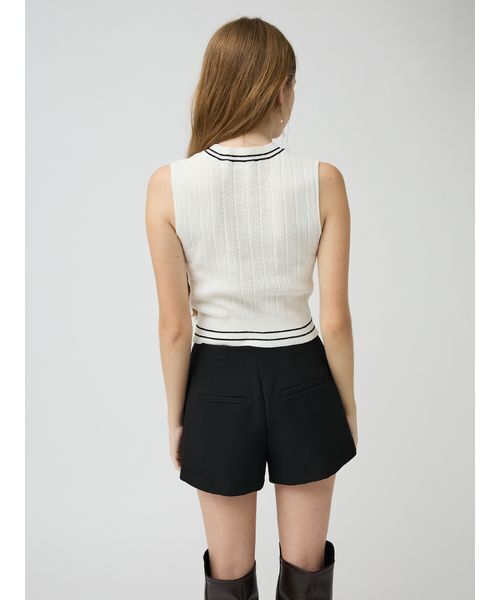 LILY BROWN(リリーブラウン)の「【LILY BROWN×MARY QUANT】デイジー刺繍ケーブルノースリニット(ニット/セーター・レディース・ピンク/ホワイト/ブラック/ライム・F)」の15枚目の写真
