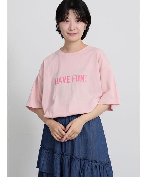 Samansa Mos2（サマンサ モスモス）の「【接触冷感】アソートプリントTシャツ（Tシャツ/カットソー・レディース・ピンク/オフホワイト/トップグレー・F）」の3枚目の写真