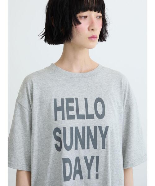 Samansa Mos2（サマンサ モスモス）の「【接触冷感】アソートプリントTシャツ（Tシャツ/カットソー・レディース・ピンク/オフホワイト/トップグレー・F）」の13枚目の写真