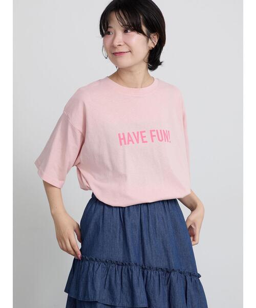 Samansa Mos2（サマンサ モスモス）の「【接触冷感】アソートプリントTシャツ（Tシャツ/カットソー・レディース・ピンク/オフホワイト/トップグレー・F）」の22枚目の写真