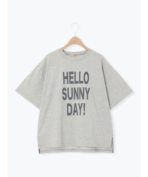 Samansa Mos2（サマンサ モスモス）の「【接触冷感】アソートプリントTシャツ（Tシャツ/カットソー・レディース・ピンク/オフホワイト/トップグレー・F）」の6枚目の写真