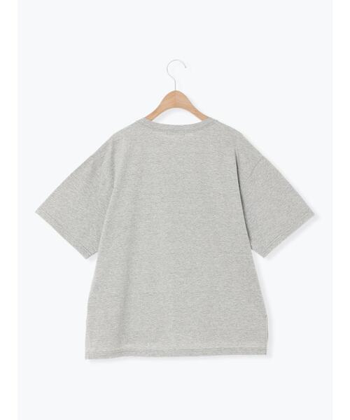 Samansa Mos2（サマンサ モスモス）の「【接触冷感】アソートプリントTシャツ（Tシャツ/カットソー・レディース・ピンク/オフホワイト/トップグレー・F）」の7枚目の写真