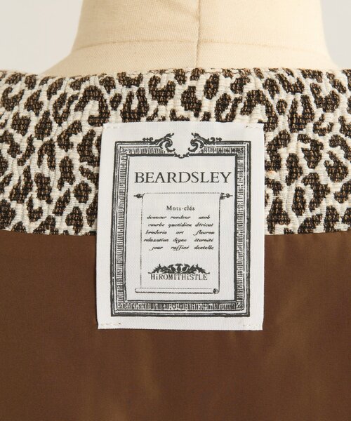 BEARDSLEY（ビアズリー）の「レオパードジャガードジャケット《HiROMITHiSTLE》（ノーカラージャケット・レディース・ブラウン・FREE）」の5枚目の写真