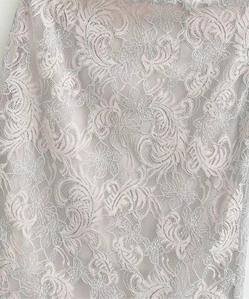 LA POMME petit(ラポミ・プチ)の「Jacquard Pastel Floral Lace Midi Skirt/ジャカードパステル花柄レースミディスカート(スカート・レディース・ピンク/イエロー/ブルー・MEDIUM/SMALL/LARGE)」の6枚目の写真