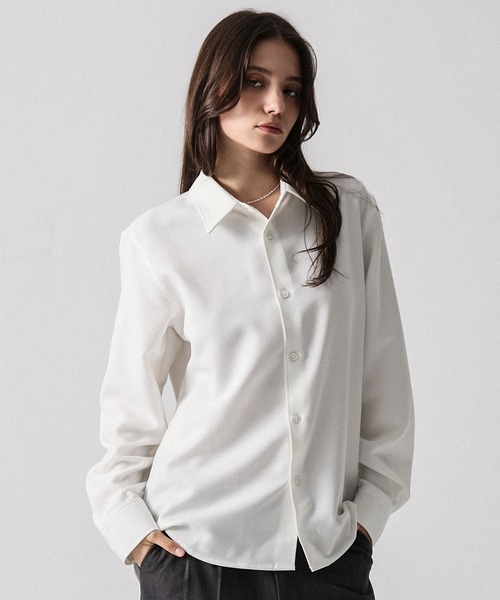 CLEL(クレイル)の「【CLEL】TR Regular Collar Shirt / TR レギュラーカラーシャツ(シャツ/ブラウス・メンズ・ホワイト/ブルー/ブラック系/ブラック・S/L/XS/M)」の16枚目の写真
