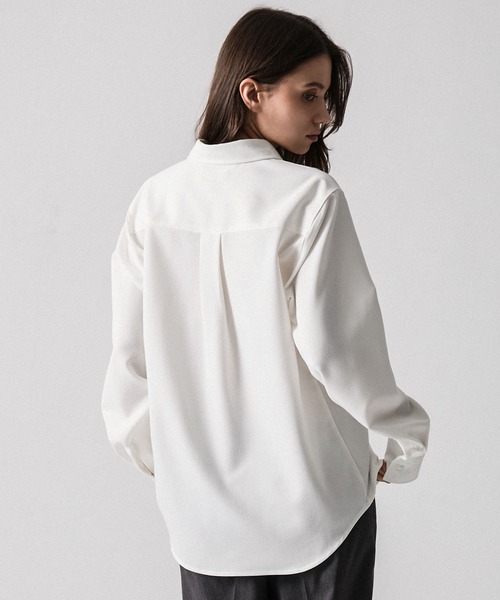 CLEL(クレイル)の「【CLEL】TR Regular Collar Shirt / TR レギュラーカラーシャツ(シャツ/ブラウス・メンズ・ホワイト/ブルー/ブラック系/ブラック・S/L/XS/M)」の17枚目の写真