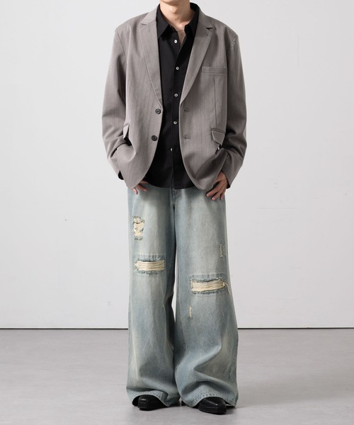 CLEL(クレイル)の「【CLEL】TR Regular Collar Shirt / TR レギュラーカラーシャツ(シャツ/ブラウス・メンズ・ホワイト/ブルー/ブラック系/ブラック・S/L/XS/M)」の9枚目の写真