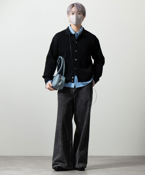 CLEL(クレイル)の「【CLEL】TR Regular Collar Shirt / TR レギュラーカラーシャツ(シャツ/ブラウス・メンズ・ホワイト/ブルー/ブラック系/ブラック・S/L/XS/M)」の10枚目の写真