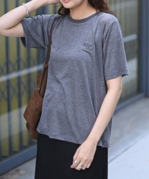 Marient | リンガー刺繍ソフトTEE(Tシャツ/カットソー)