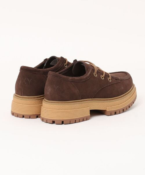 ROXY(ロキシー)の「ROXY WORK IT LOW スエードモカシンシューズ 【2026年秋冬モデル】(スニーカー・レディース・ブラウン・25cm/24cm/23cm)」の2枚目の写真