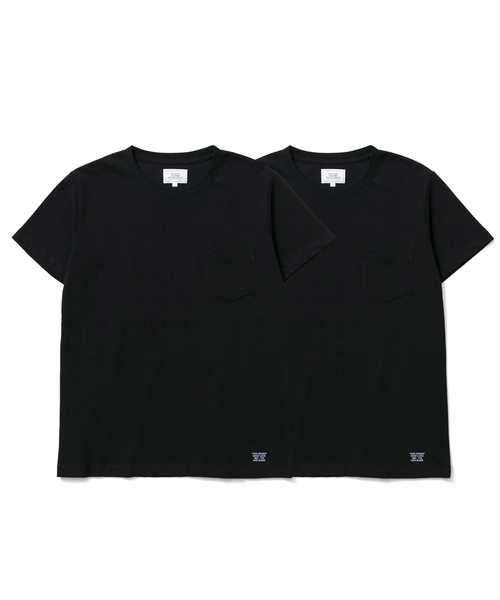 セール】【2枚組】PREMIUM CREW NECK POCKET T-SHIRT 2P-PACK