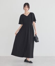 シャーリングスクエアワンピース