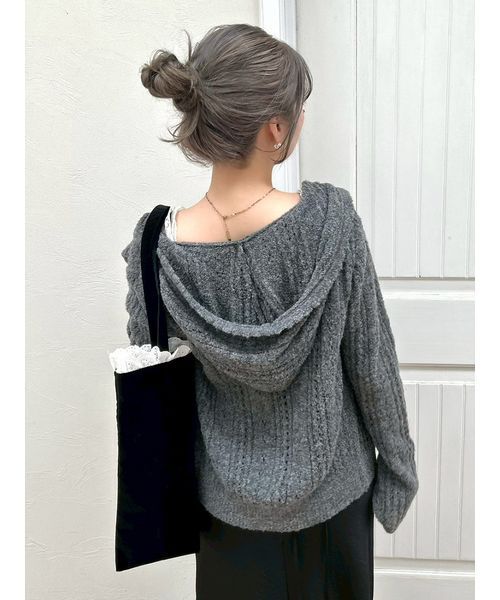LILY BROWN(リリーブラウン)の「ローズモチーフフリルトート(トートバッグ・レディース・ミント/ブラック/ドット・F)」の22枚目の写真