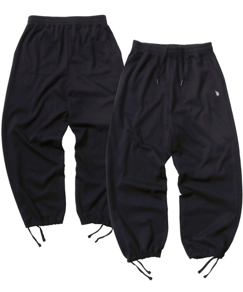 U.S. POLO ASSN.(ユーエスポロアッスン)の「U.S. POLO ASSN./ユーエスポロアッスン オーバーサイズ ポンチ 無地 ロゴ ワンポイント刺繍 ワイド スウェットパンツ/レディース メンズ(スウェットパンツ・メンズ・グレー/スミクロ/ブラック/ネイビー・L/LL/M)」の2枚目の写真