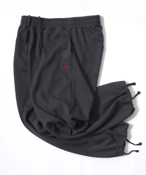 U.S. POLO ASSN.(ユーエスポロアッスン)の「U.S. POLO ASSN./ユーエスポロアッスン オーバーサイズ ポンチ 無地 ロゴ ワンポイント刺繍 ワイド スウェットパンツ/レディース メンズ(スウェットパンツ・メンズ・グレー/スミクロ/ブラック/ネイビー・L/LL/M)」の7枚目の写真