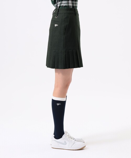 BEAMS GOLF(ビームスゴルフ)の「ORANGE LABEL / ストレッチ サイドプリーツ スカート(スカート・レディース・グリーン/オフホワイト/ネイビー・SMALL/MEDIUM/LARGE)」の14枚目の写真