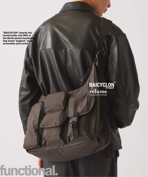 BAICYCLON by Bagjack(バイシクロン バイ バグジャック)の「BAICYCLON by bagjack 別注 マルチポケット ショルダーバッグ(ショルダーバッグ・メンズ・ブラック/ブラウン・FREE)」の1枚目の写真