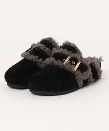 LANVIN en Bleu（ランバンオンブルー）の「ベルテッドボアミュールパンプス（パンプス）」
