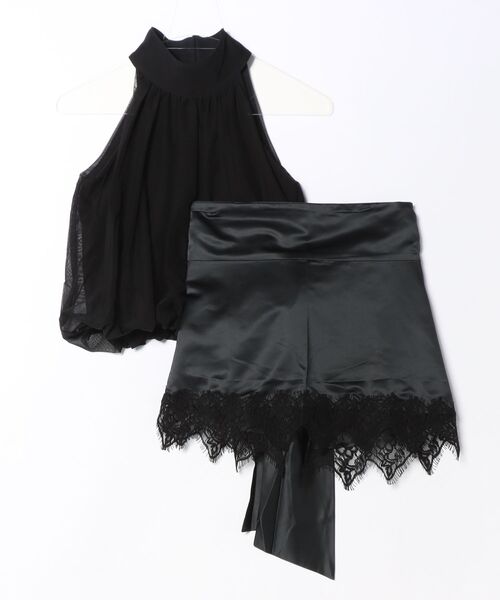 OJYON(オジョン)の「【OJYON】muse veil layered top IVORY(その他トップス・レディース・ブラック/イエロー・ONE SIZE)」の1枚目の写真